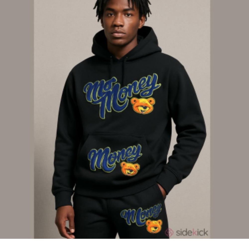 Civilized “ Mo Money“ Sweatsuit 2 piece Hoodie/ Jogger size S- Black streetwear